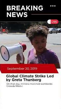 On This Day: September 20, 2019 — Global Climate Strike Led by Greta Thunberg