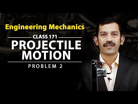 Projectile Motion - Problem 2 - Kinematics of Particles - Engineering Mechanics