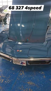 3.2K views · 89 reactions | Beautiful 68 Corvette 327 engine muncie 4speed trans finished in blue metallic with a nice finish.. $32,900 405-473-3204 CLASSIC 405 MOTORS.. #chevy #AmericanMade #chevrolet #corvette #oldschool #usa #americanmuscle a | Russ Root | Facebook