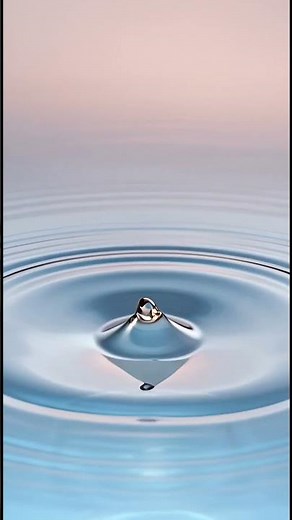 The Physics of a Perfect Water Ripple #waterdrop #physics #asmr
