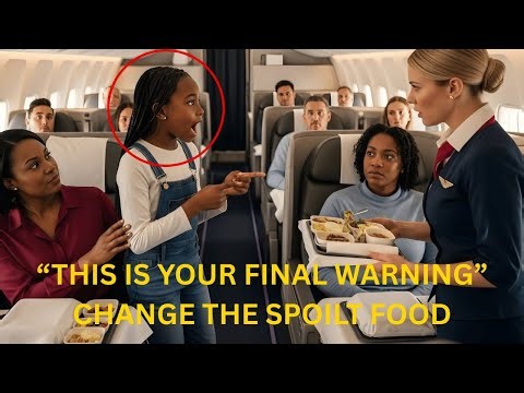 Little Black Girl SHUTS DOWN Racist Flight Attendant After Spoiled First-Class Meal
