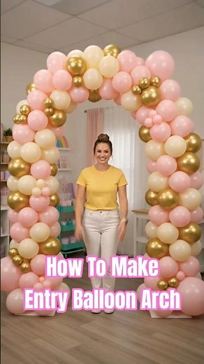 How to Make a Balloon Entry Arch 🎉 | Easy DIY Party Entrance Decoration