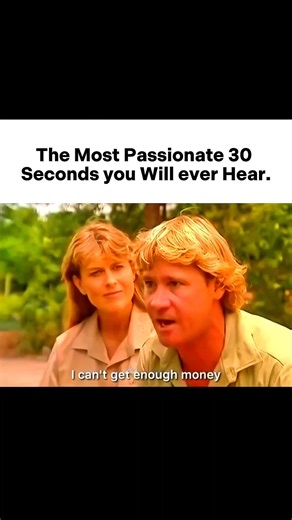 Steve Irwin Most Passionate 30 Seconds 🔥 #wealthmindset #successmindset