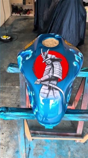 Finish 😁 #art #airbrushtutorial #artist #tattoo #airbrush #honda #spraypaint #motorcycles #shorts
