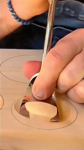 Cutting circular wooden plugs using hole punch tool