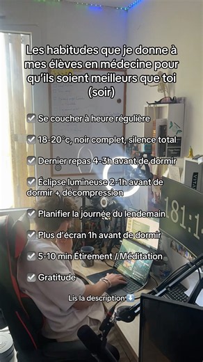 ⬇️ Tes habitudes = tes actions, tes actions = tes pensées, tes pensées et tes actions =tes résultats