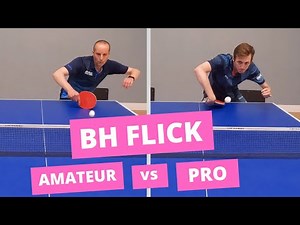 Backhand Flick - Amateur vs Pro technique in SLOW MOTION