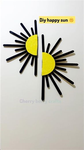Amazing Sun Wall Decor 🌞✨ | Easy DIY Craft #diy #craft #sun #shorts