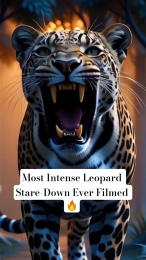 Leopard ROARS at Camera in Alien Forest 😱🦷 #shorts#bigcat#leopard