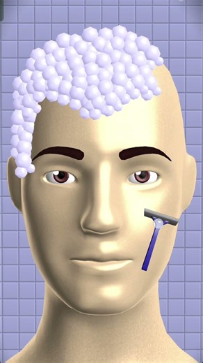 Satisfying Beard Shave Game ✂️ Ultimate Clean Cut ASMR Gameplay | Relaxing & Stress Relief #asmr