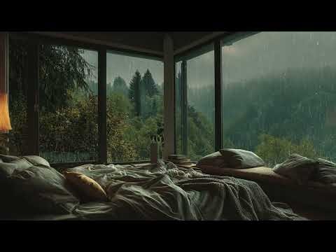 Gentle Rain Atmosphere Filling the Room Creating 🌧️ Calm for Focus and Easy Rest Inside