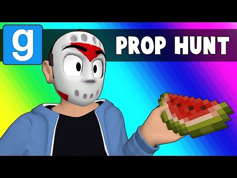 Gmod Prop Hunt Funny Moments - Rude Minecraft Snowman (Garry's Mod)