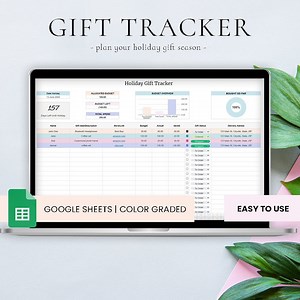 Holiday Gift Tracker | Gift Planner and Recipients Info Spreadsheet | Ultimate All Season Gift Tracking - Etsy Canada