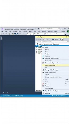 How to Set a Startup Project in Visual Studio | Visual Studio Tutorial #shorts #VisualStudio