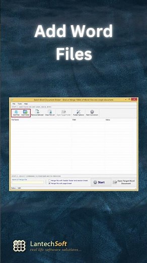 How to Bind Multiple Word Files in One File? Link in Description