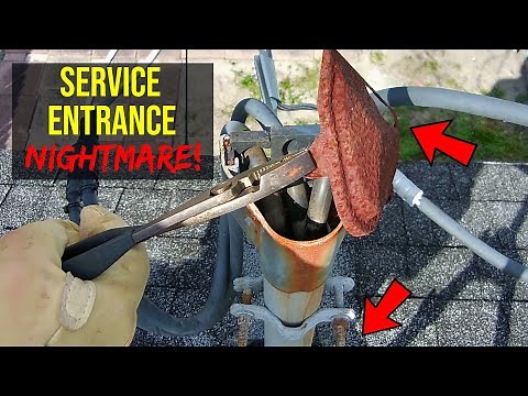 Residential Service Entrance Nightmare DIY Electrical Repair!