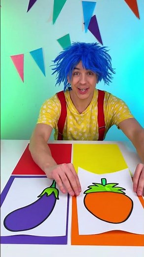 Match Colors with Fruits & Veggies 🍎🥦🌈 Fun Game! #forkids #lessons