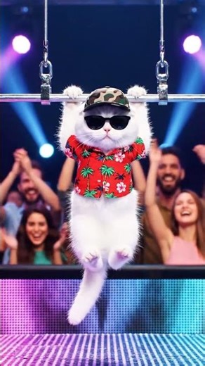 Cat Workout Level: Expert! 🔥 #FunnyPets #RemixEnergy