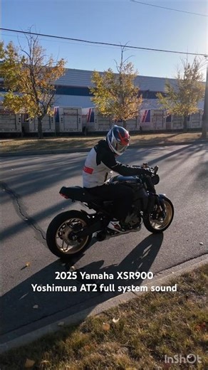 LOUD Yoshimura AT2 Exhaust on Yamaha XSR900/MT09/R9/CP3
