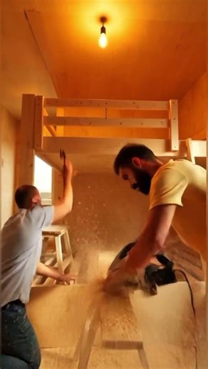 Hidden Bunk Bed Room Transformation | Satisfying 30s Construction Timelapse