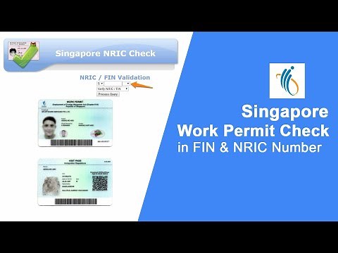 How to Check Singapore FIN Number Status Online | Work Permit & Pass Status