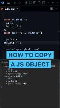 How to Copy an Object in JavaScript