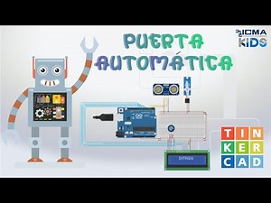 Cómo hacer una Puerta Automática con ARDUINO | TINKERCAD | ICMA KIDS