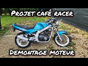 PROJET CAFERACER Partie 1: Suzuki 500 GSE ouverture du moteur, je découvre en même temps que vous!