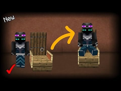 ¡Como Hacer Una Silla Que Funciona En Minecraft PE 1.1! | Silla Sin Mods Ni Addons!!