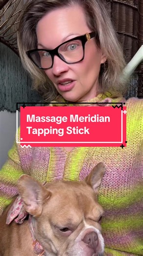 Massage Meridian Tapping Stick - Used for acupressure treatment. Gently massages and relieves sore muscles and fatigue. This tapping stick comes with a diagram. Showing the different acupressure locations on the body. #accupressure #tapping #relaxation #yogalover