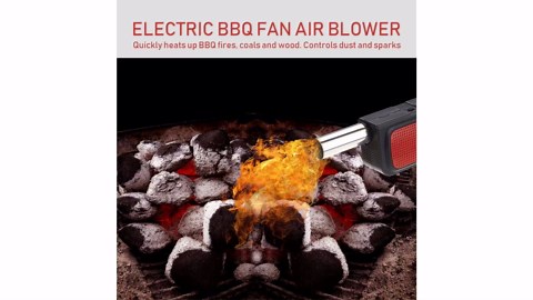 Zerodis Portable Handheld Electric BBQ Cooking Fan Air Blower Fire Bellows Tool for Outdoor Camping Cook Picnic Barbecue