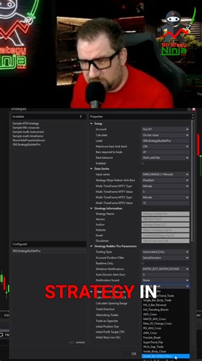 See how to create a trading strategy in the analyzer, back test it, and instantly attach it to your chart for live data analysis. A streamlined approach to strategy implementation. #strategyninja #daytrading #tradingstrategies | Strategy Ninja