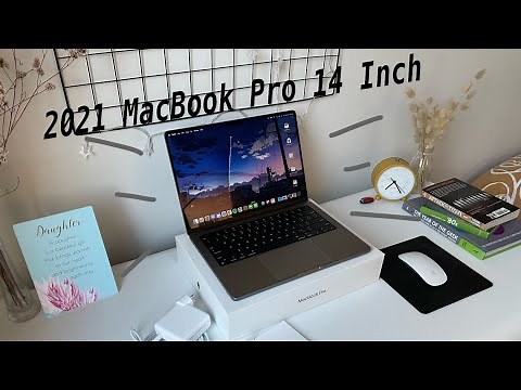 Unboxing 🍎 2021 MacBook Pro 14”Space Grey + Set Up + Customisation // My first ever MacBook!!