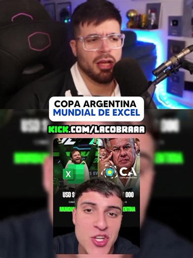 Paga mas el mundial de excel 😂 | #lacobraaa #argentina #stream #clips #foryou