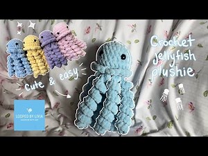crochet jellyfish tutorial | no-sew, step-by-step, advanced beginner amigurumi pattern