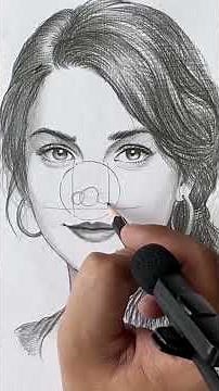 Beautiful Girl Face Sketch | Easy Drawing Tutorial