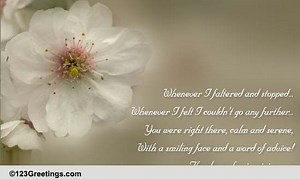 A Calm And Serene Thank You.