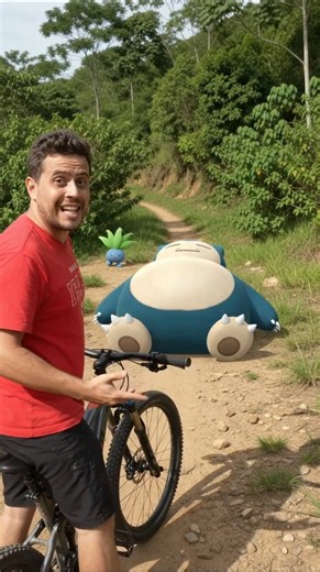 Cycling through the Pokémon world #mountainbike