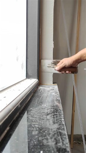 Window Side Putty Smooth Finish 🪟✨