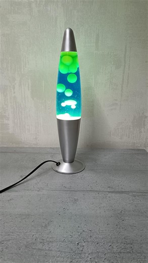 Vintage Lava Lamp, Silver Base, Yellow Wax - Retro Night Light - Etsy