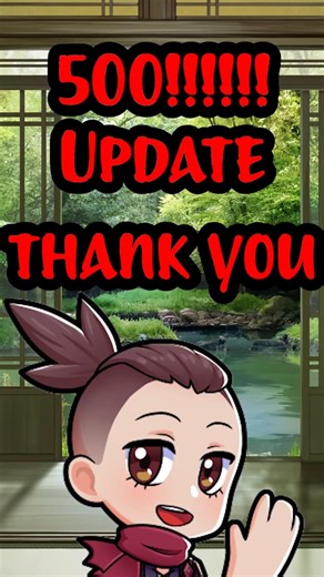 Thank you for 500 subscribers and Update! #vtuber #milestone #thankyou