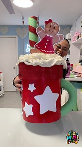 Acompáñame a hacer una Taza gigante de Chocolate Caliente ☕️🎅🏼🎄 #diy #tutorial #asmr #navidad #manualidadesnavideñas | Mini Cardona