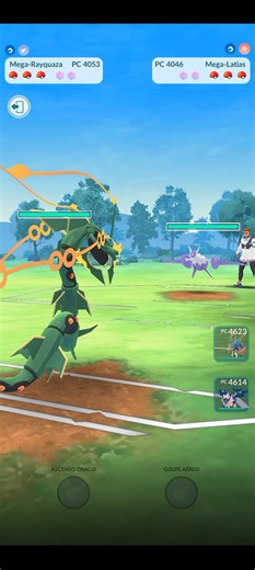 💥Mega Rayquaza Vs Mega Latias, PVP Batalla de Dragones en Pokémon Go💥 #Pokemongo #pokémon #short