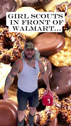 Girl Scouts in front of Walmart…. #lol #cookies #money #fyp #fypviral | Girl Scout Cookies