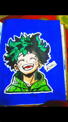 deku drawing for subscriber challange #art #animeeart #animedrawing #animestyle #anime