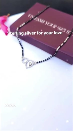 The Eternal Heart Mangalsutra 💖 | 92.5 Silver | Infinity x Heart | #shorts