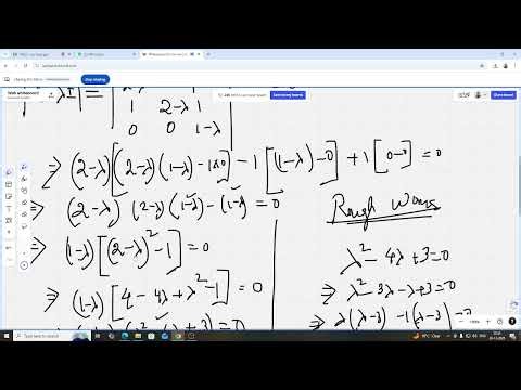 eigen values and vectors of matrix