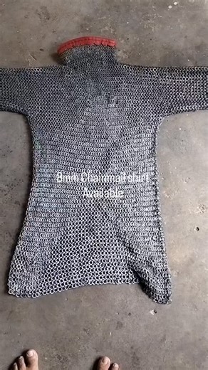 8mm Chainmail shirt Custom order accepted #chainmailhuberk #chainmailmaker #vikingchainmailshirt #medievalchainmail #chainmailcollar | Medieval Armour store