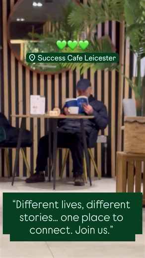 At Success Café Leicester, every table has a story ☕📚 Some people come to work, some to study, some just to slow down, read a book and enjoy the moment. Today we were reminded how special this space really is — different ages, different journeys, one beautiful energy of growth and calm. Thank you for being part of this vibe 💙 📍 12 New Walk, Leicester