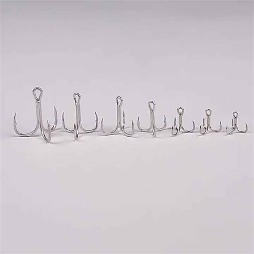 20Pcs Treble Hooks 12#-1/0# Saltwater Fishing Hooks High-Carbon Steel Fishhooks High Strength Hooks Fishing Tackle